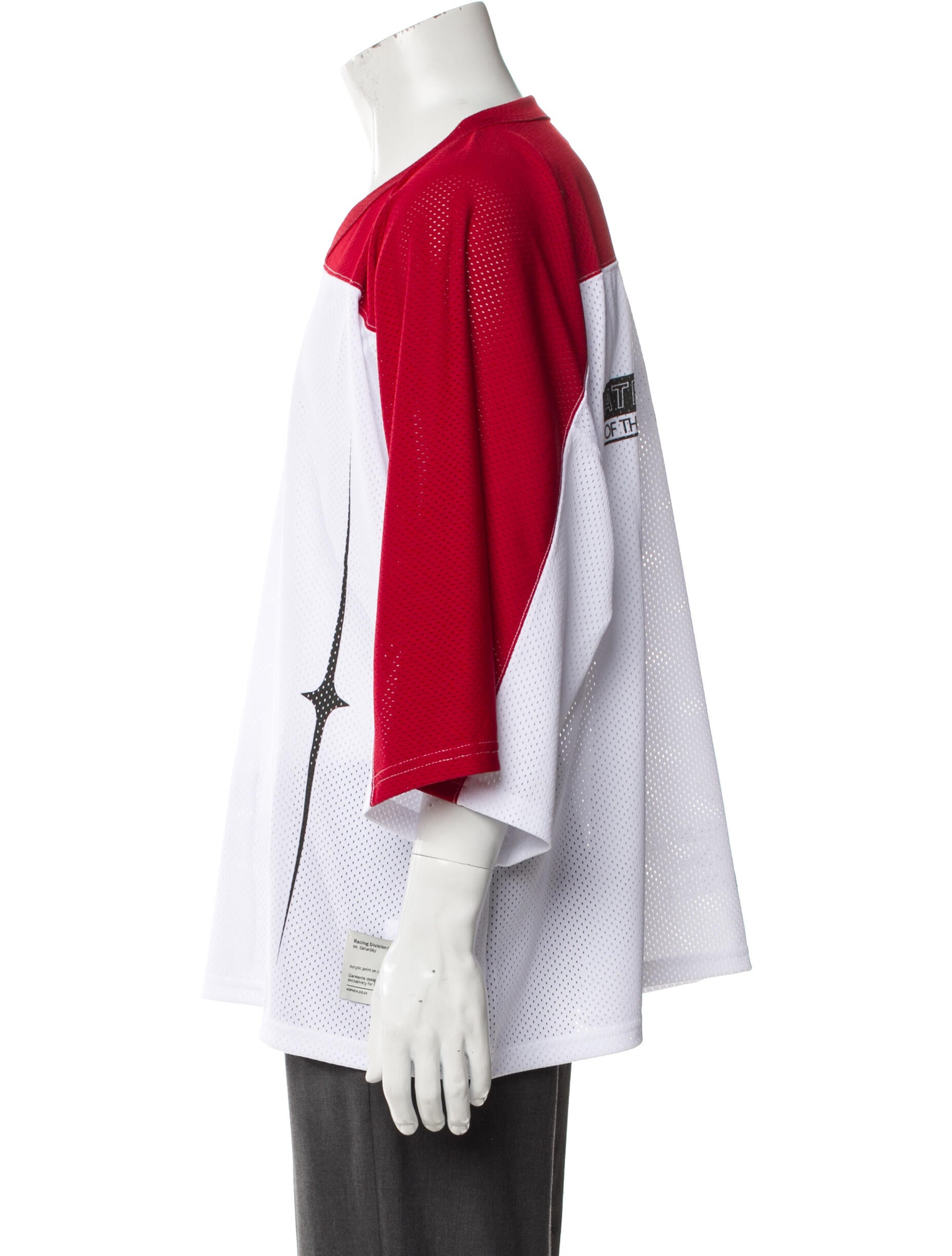 Mr. SATURDAY Graphic Print V-Neck T-Shirt