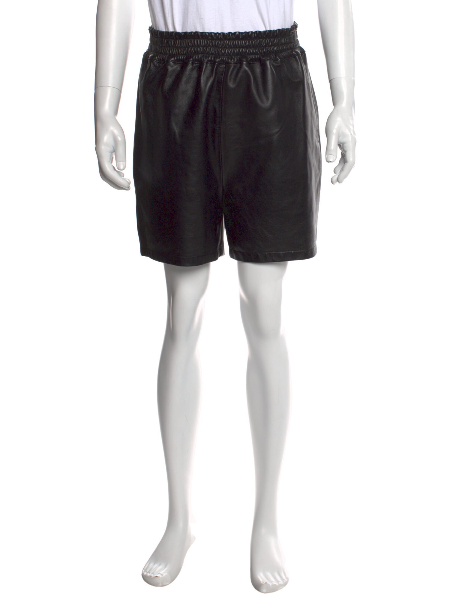 Mr. SATURDAY Leather Jogger Shorts w/ Tags