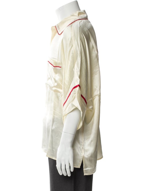 Mr. SATURDAY Colorblock Pattern Embroidered Accent Pajama Top