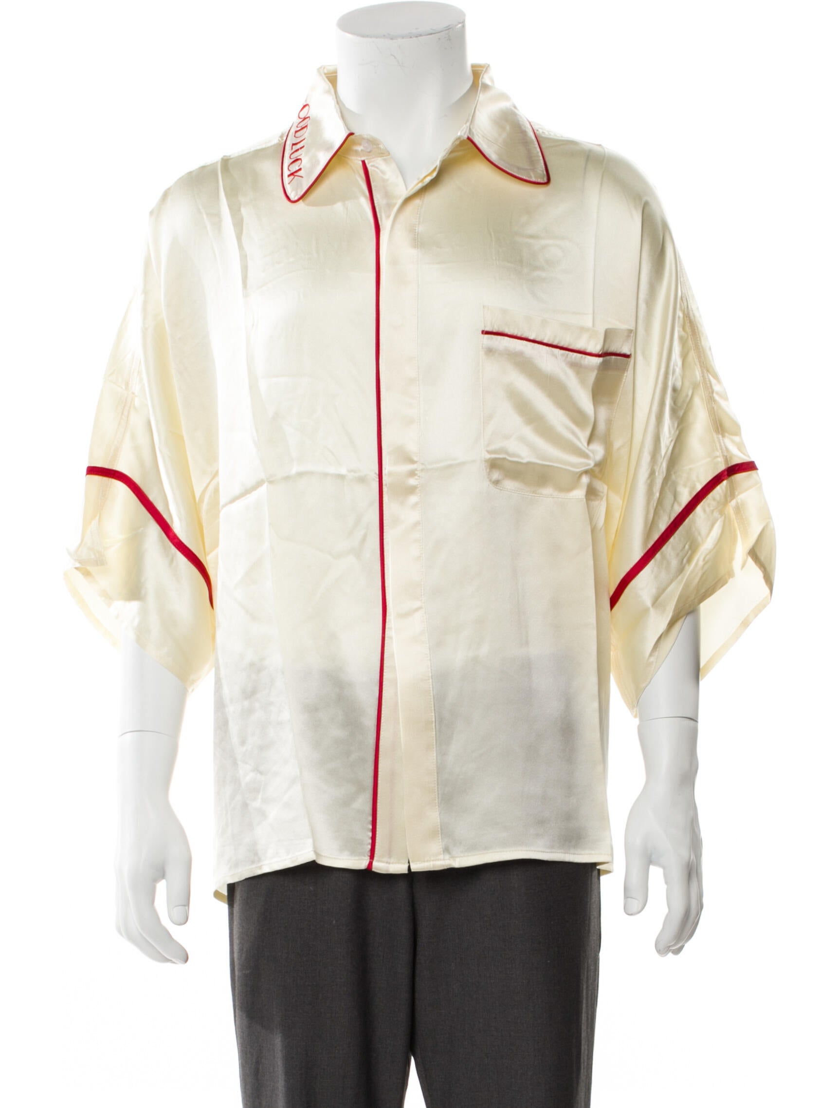 Mr. SATURDAY Silk Striped Pajama Top w/ Tags