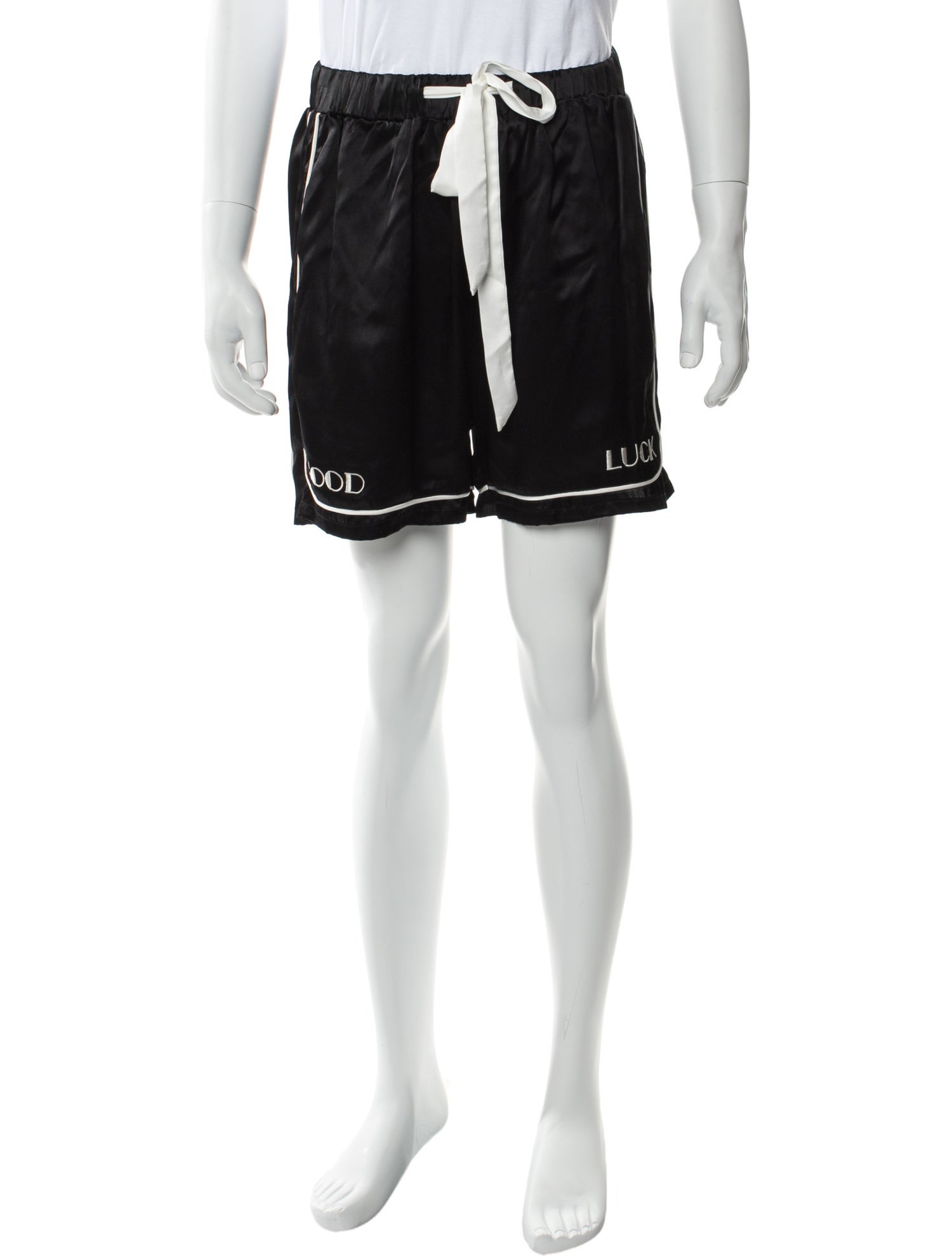 Mr. SATURDAY Silk Embroidered Accent Lounge Bottoms w/ Tags