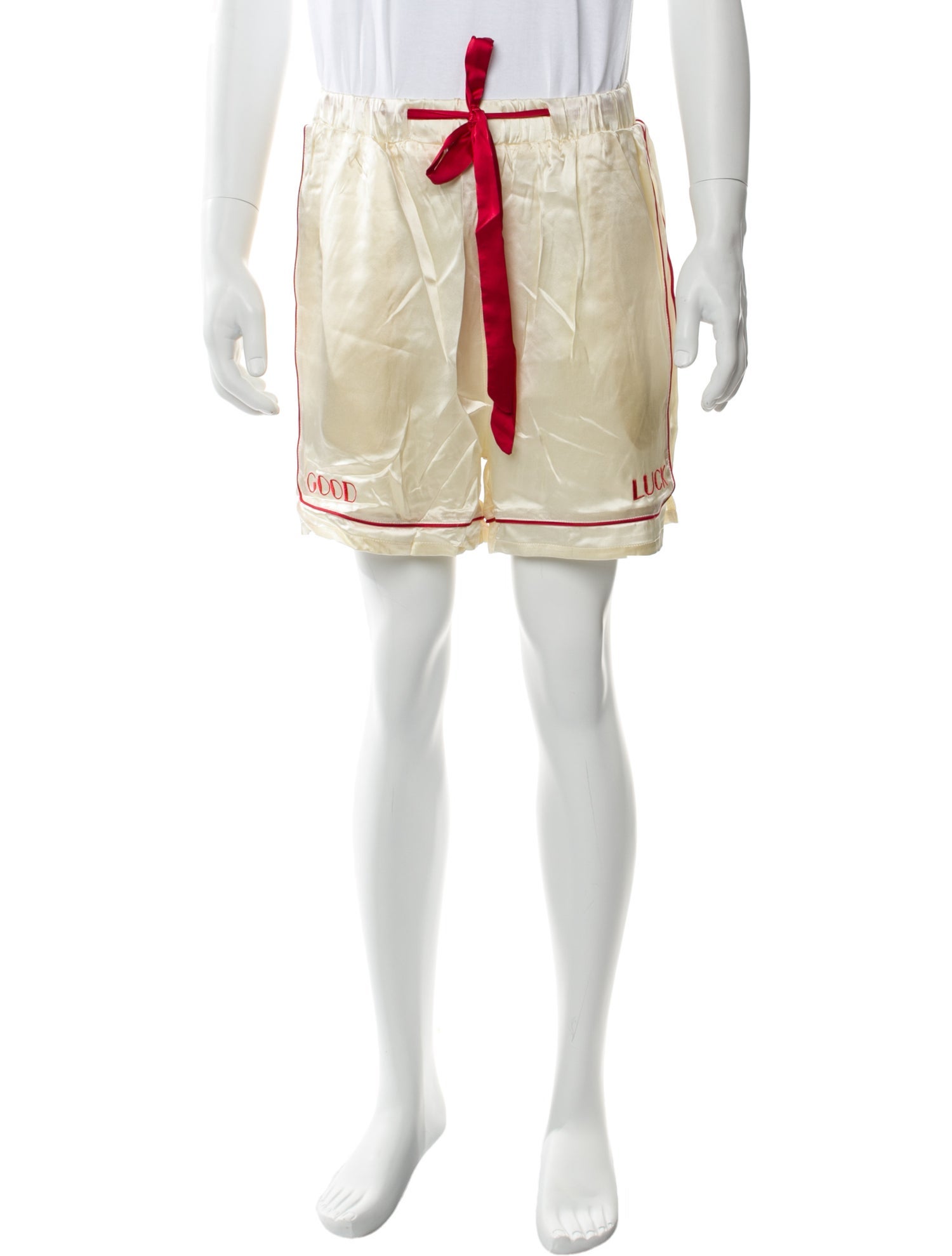 Mr. SATURDAY Silk Graphic Print Pajama Bottoms