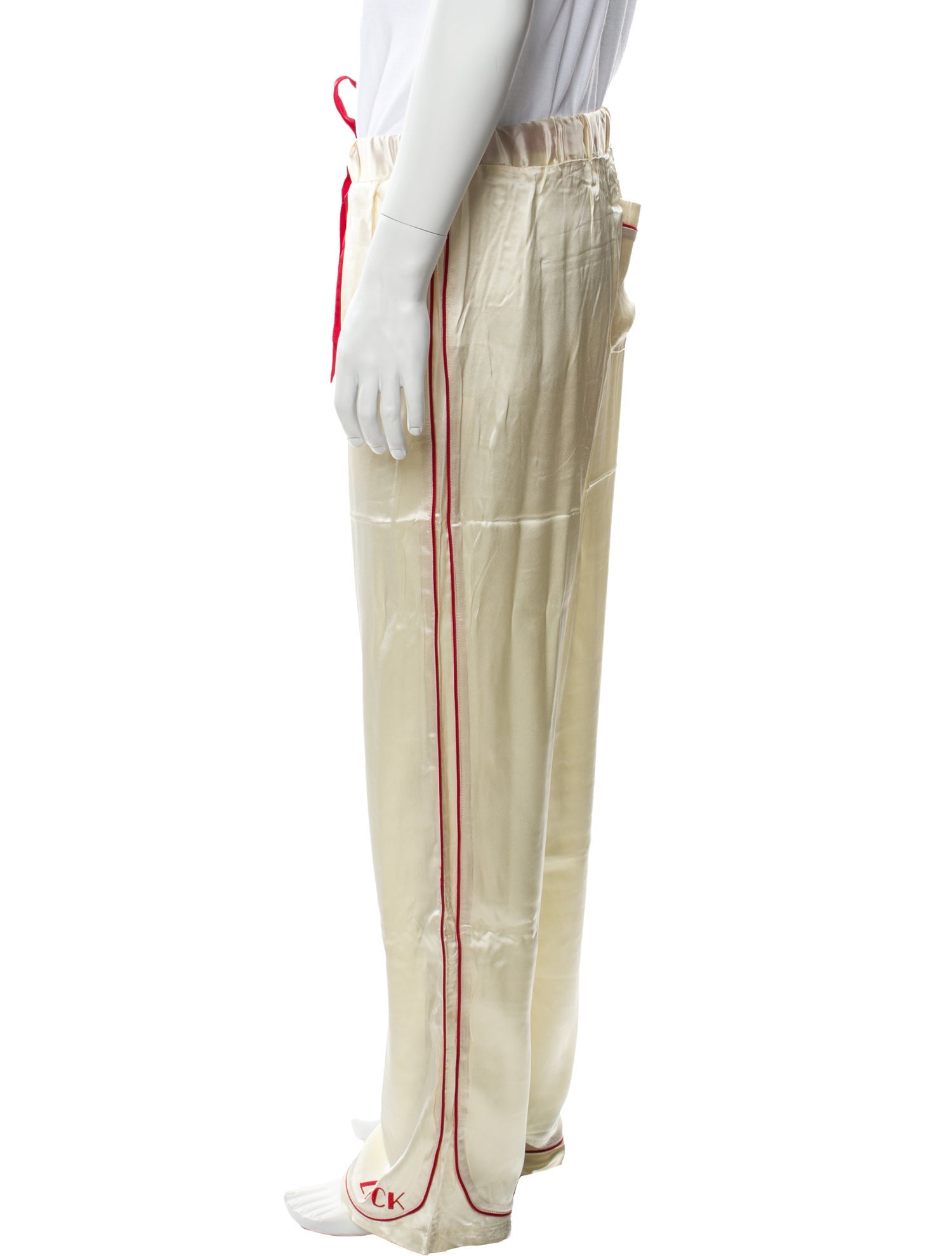 Mr. SATURDAY Silk Striped Pajama Bottoms