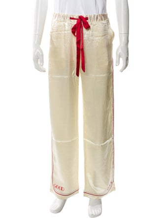 Mr. SATURDAY Silk Graphic Print Lounge Bottoms