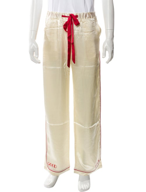 Mr. SATURDAY Silk Graphic Print Lounge Bottoms