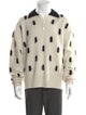 Mr. SATURDAY Polka Dot Print Collar Cardigan