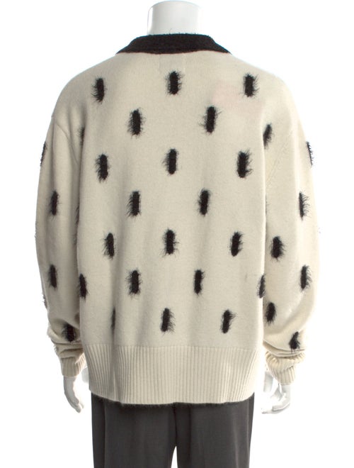 Mr. SATURDAY Polka Dot Print Collar Cardigan