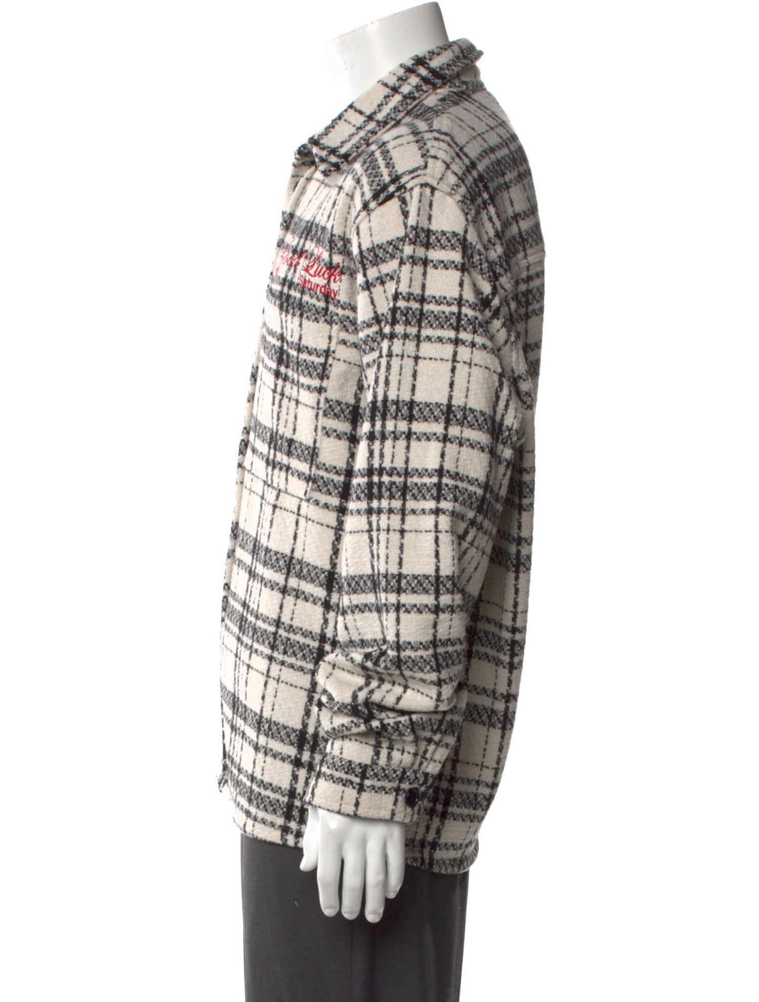 Mr. SATURDAY Plaid Print Long Sleeve Shirt