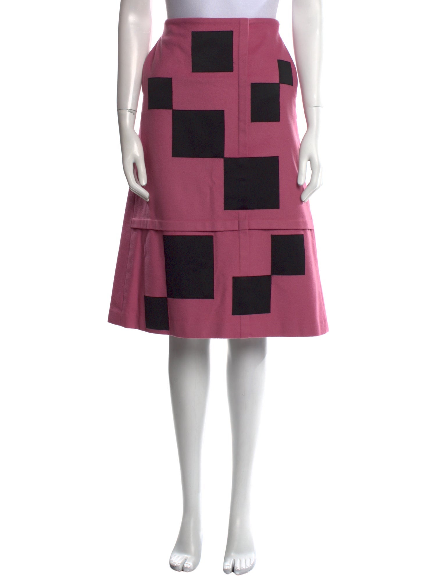 Martine Sitbon Virgin Wool Knee-Length Skirt