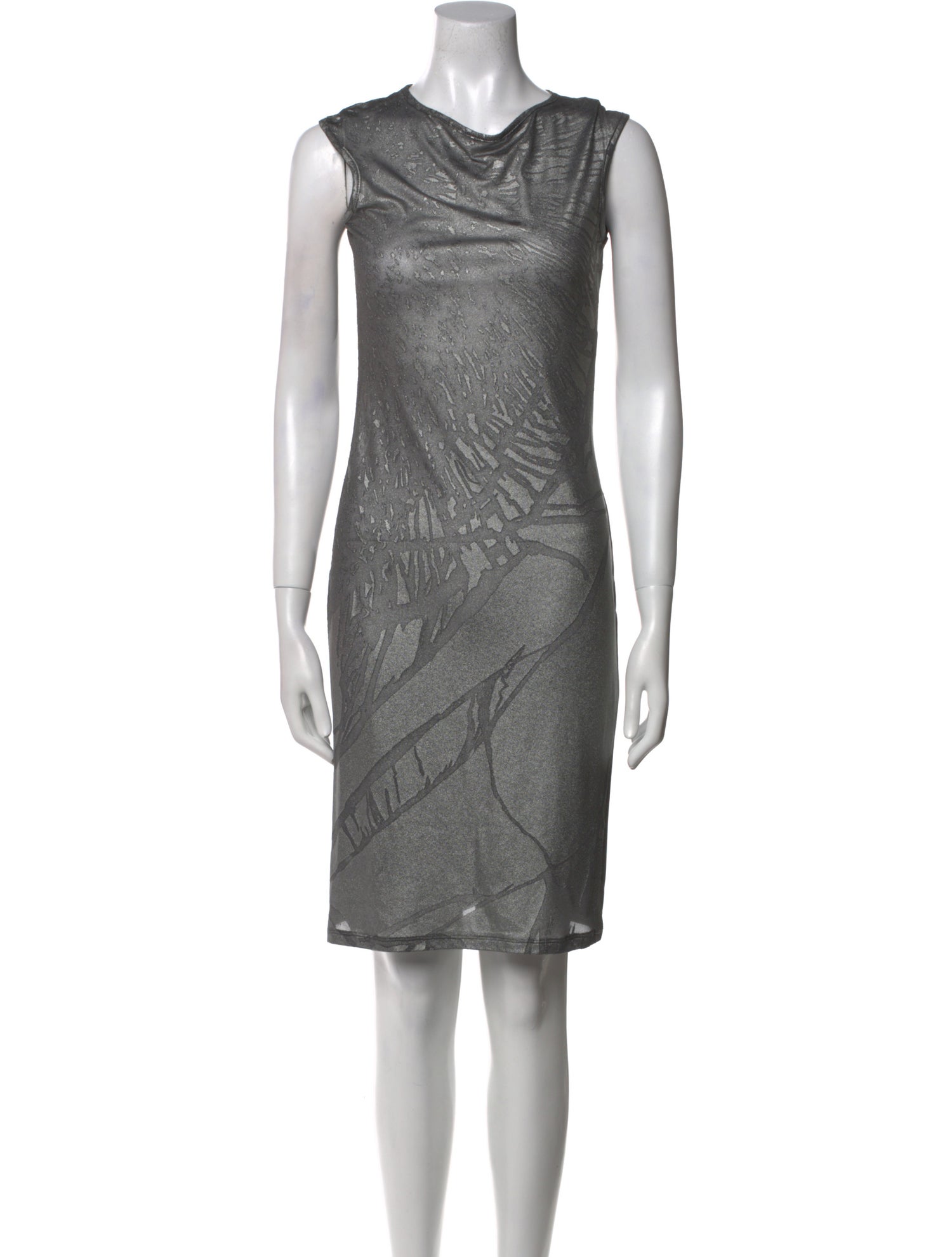 Martine Sitbon Cowl Neck Knee-Length Dress