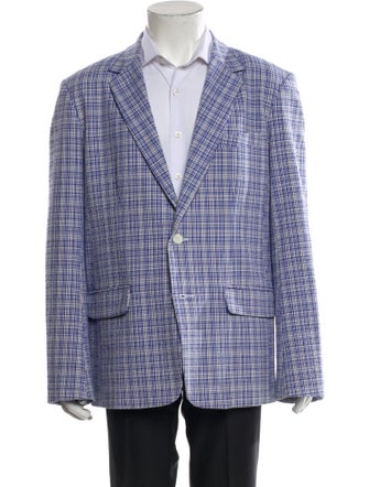 Mr. Turk Plaid Print Blazer