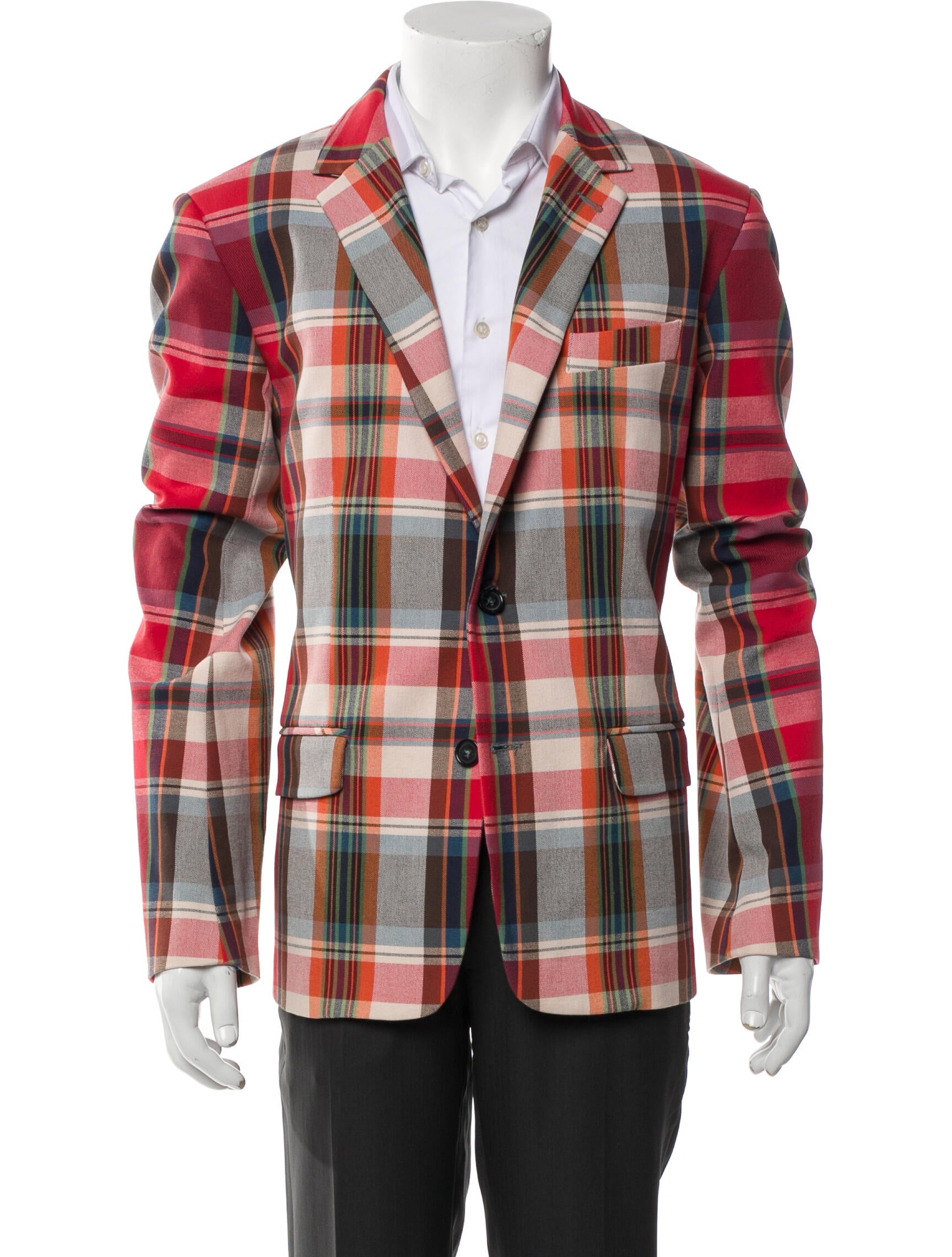 Mr. Turk Plaid Print Blazer