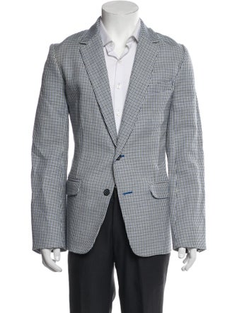 Mr. Turk Houndstooth Print Blazer
