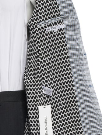 Mr. Turk Houndstooth Print Blazer