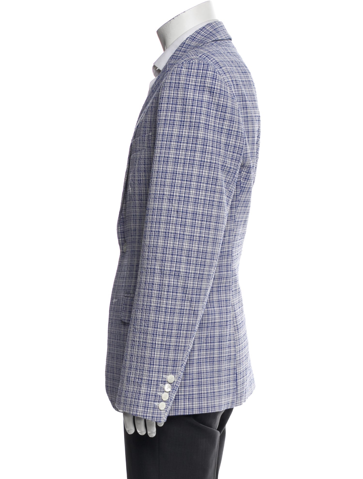 Mr. Turk Plaid Print Blazer