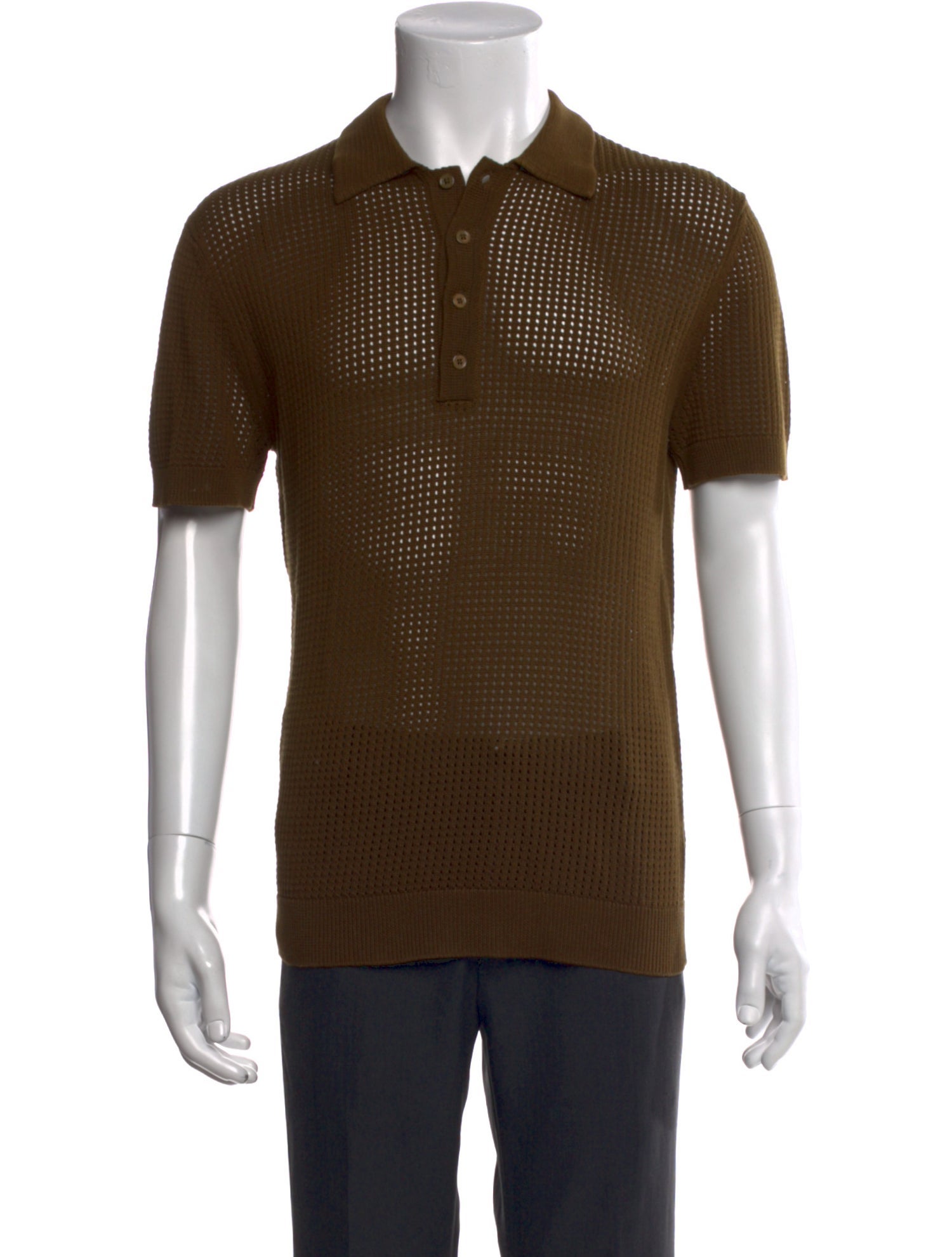 Mr. Turk Mock Neck Short Sleeve Polo Sweater