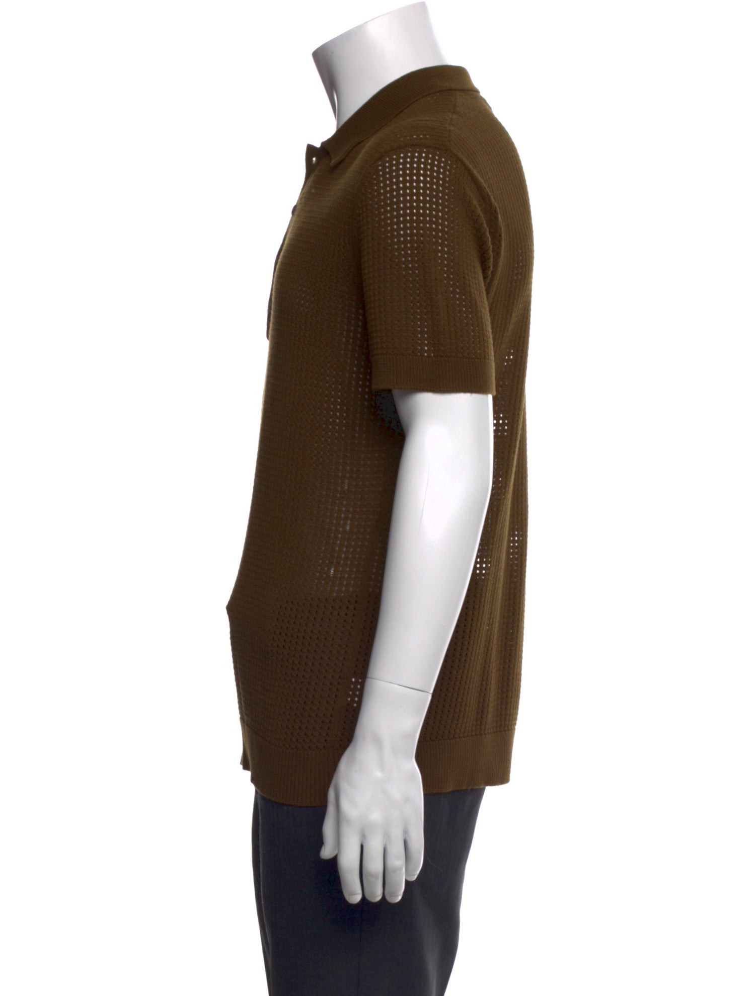 Mr. Turk Mock Neck Short Sleeve Polo Sweater