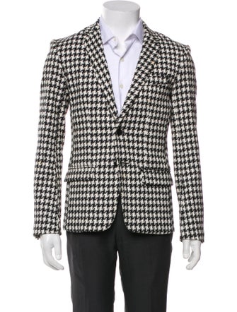 Mr. Turk Houndstooth Print Blazer