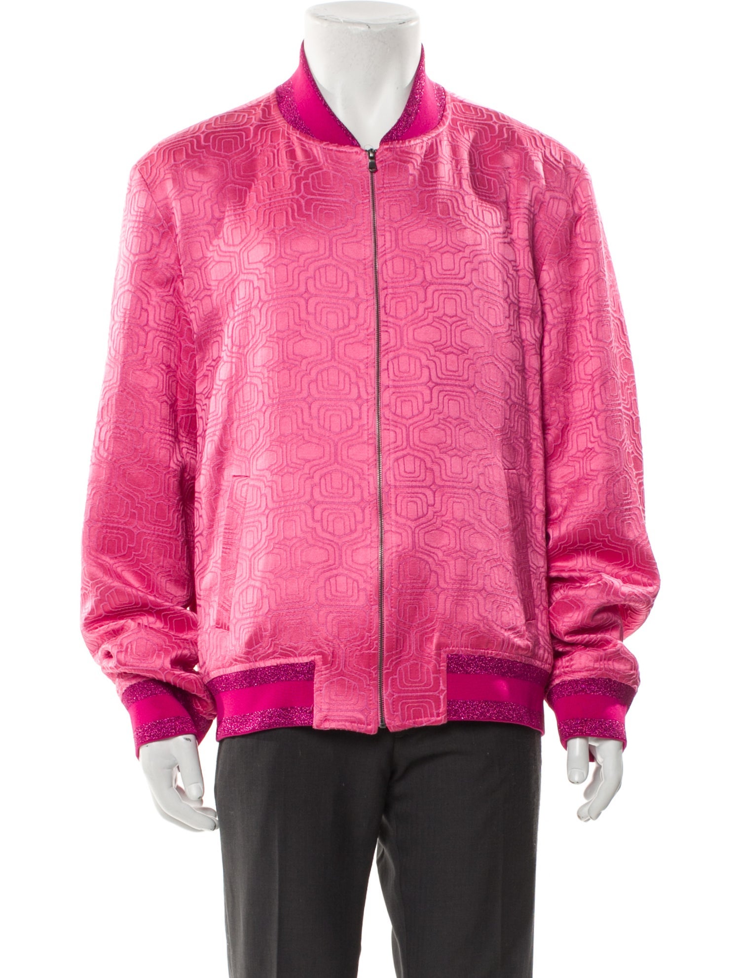 Mr. Turk Patterned Bomber Jacket