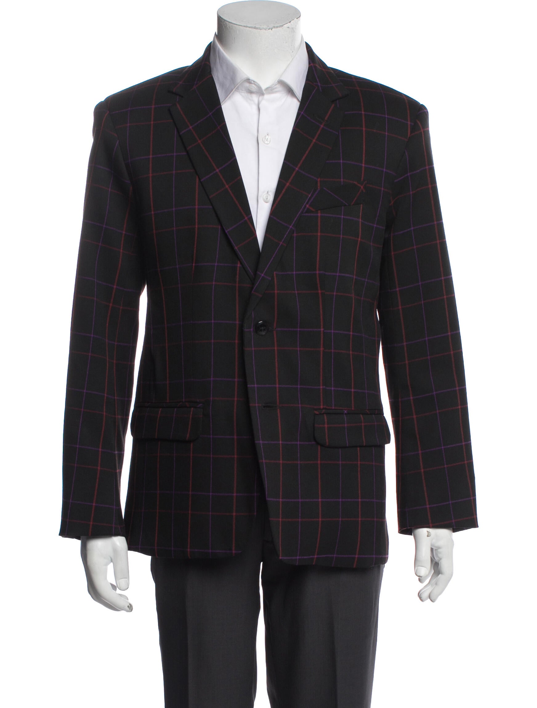 Mr. Turk Plaid Print Peacoat