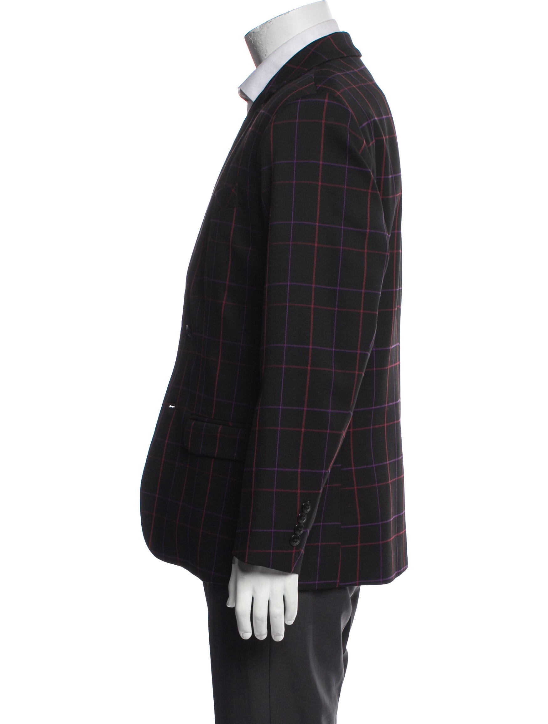 Mr. Turk Plaid Print Peacoat