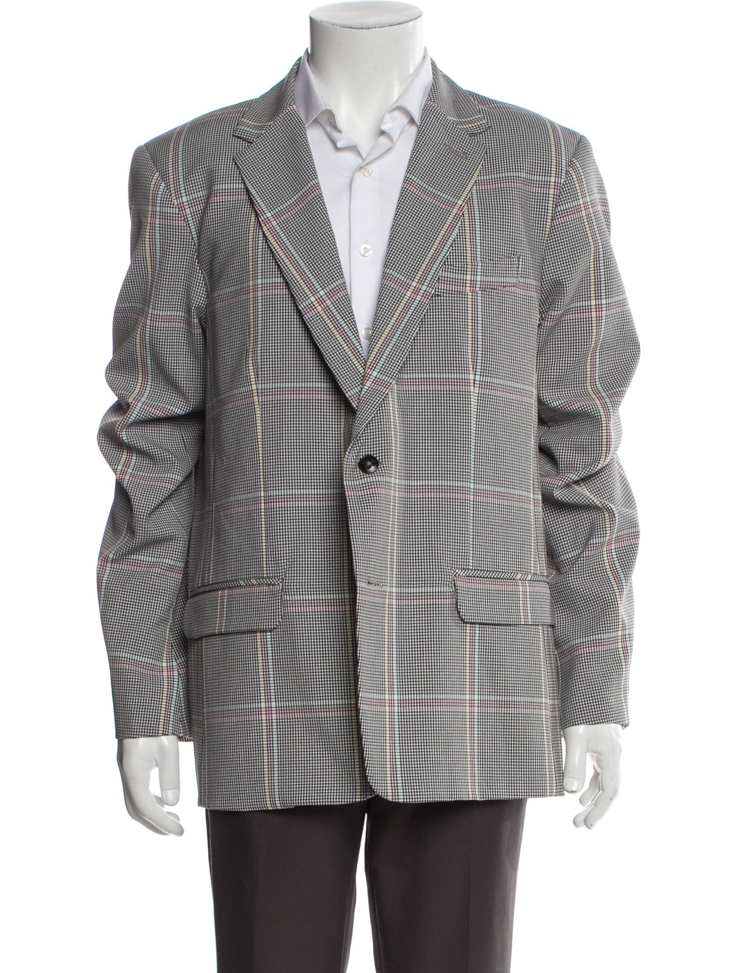 Mr. Turk Plaid Print Blazer