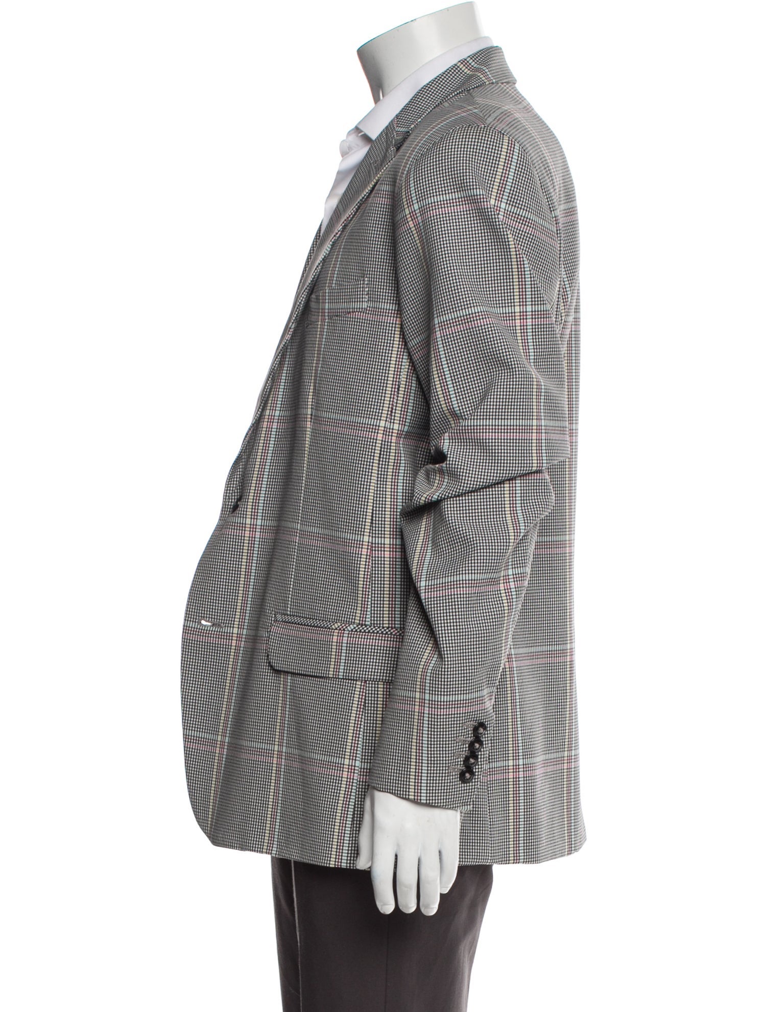 Mr. Turk Plaid Print Blazer