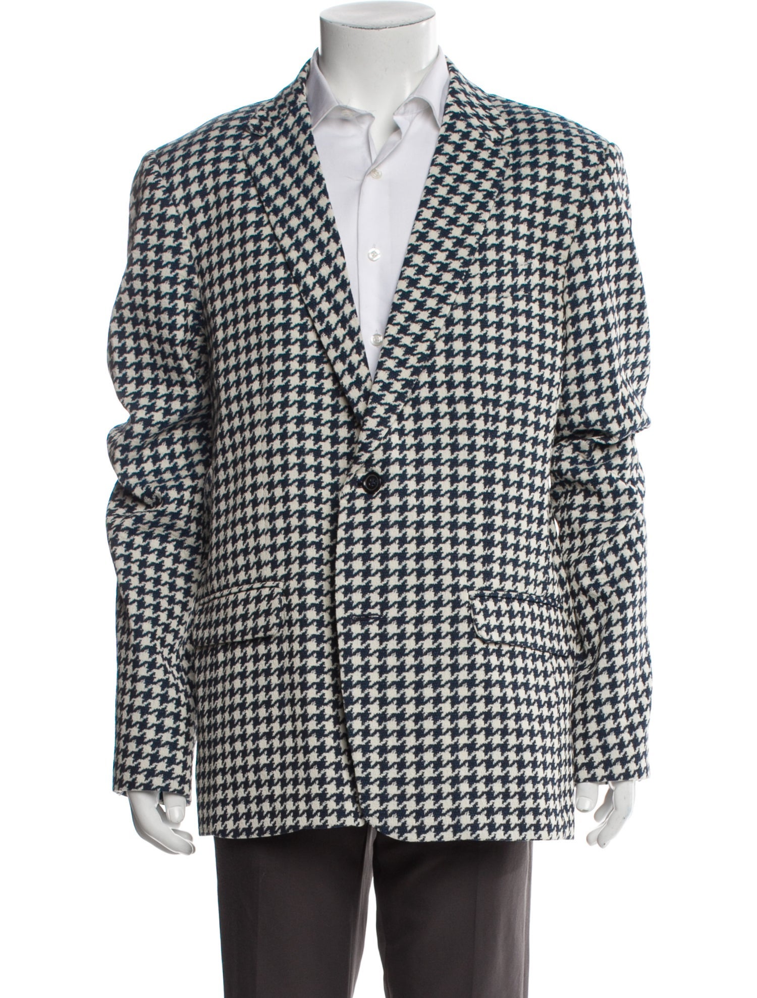 Mr. Turk Houndstooth Print Blazer