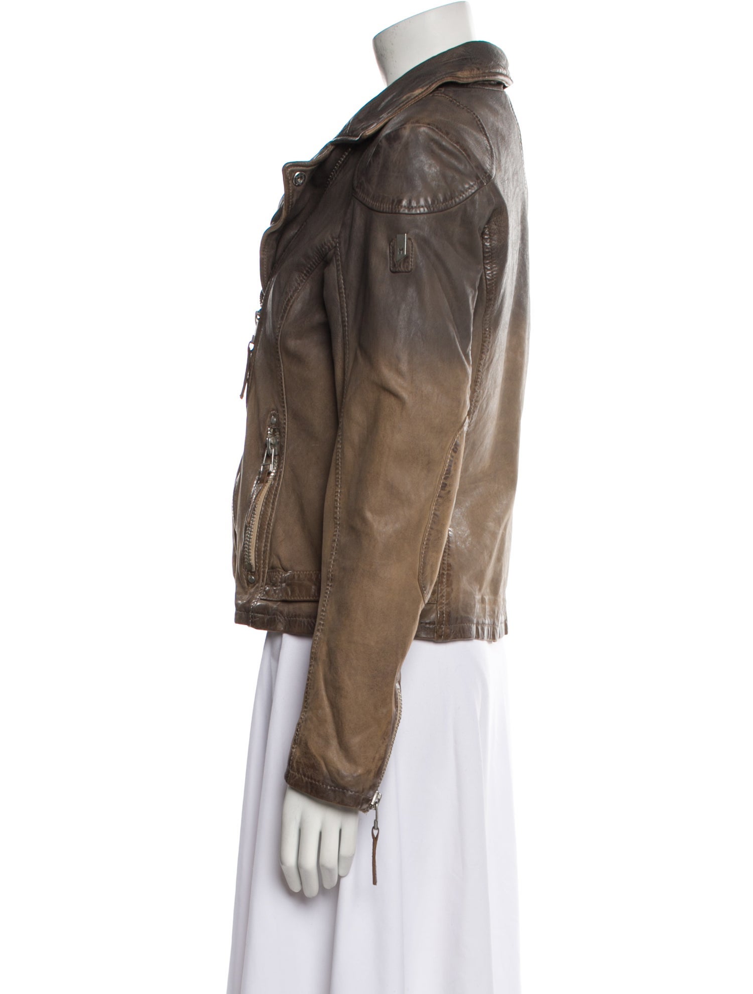Mauritius Lamb Leather Biker Jacket