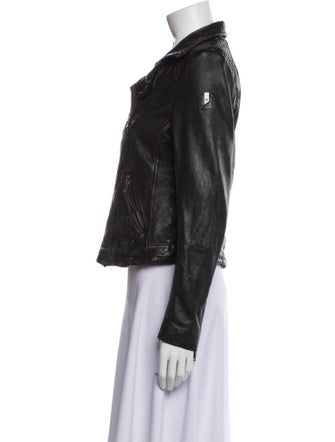 Mauritius Lamb Leather Biker Jacket