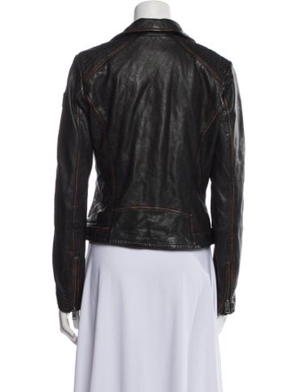 Mauritius Lamb Leather Biker Jacket