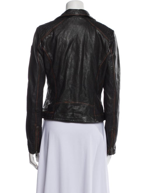 Mauritius Lamb Leather Biker Jacket