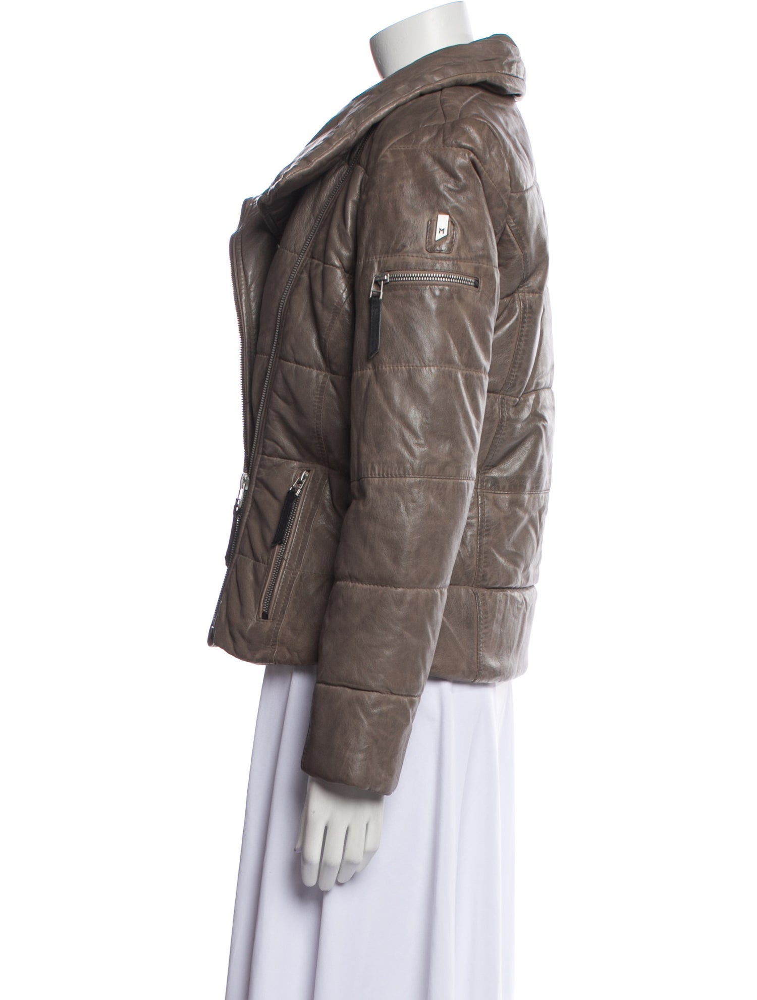 Mauritius Lamb Leather Biker Jacket w/ Tags