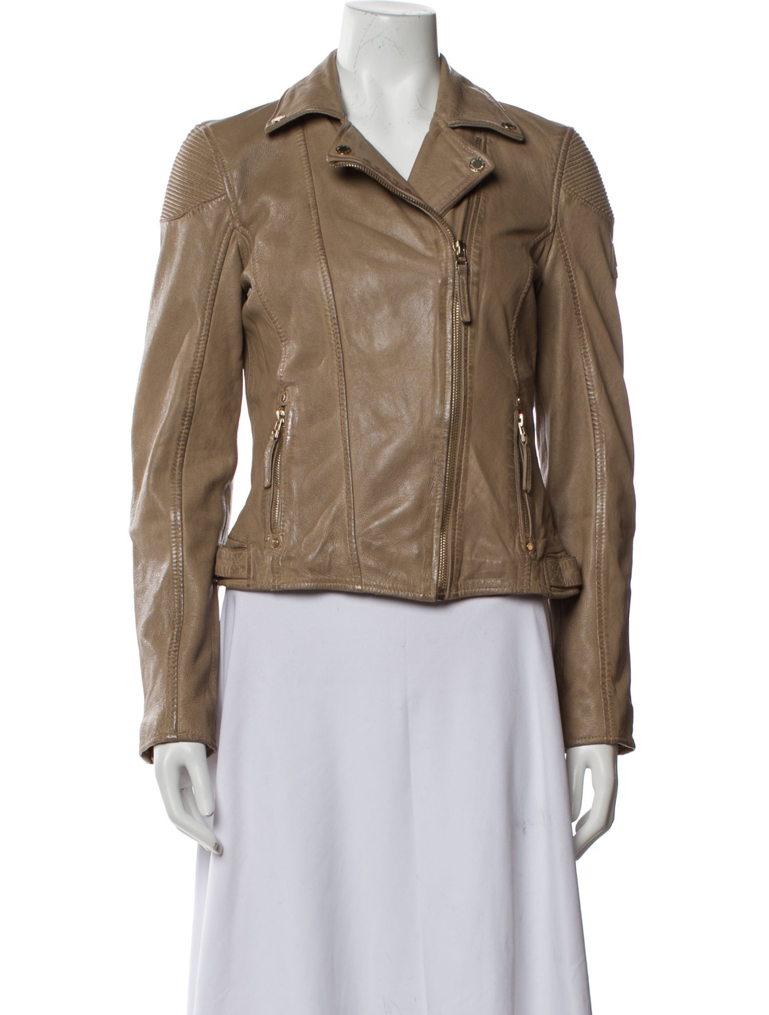 Mauritius Lamb Leather Biker Jacket