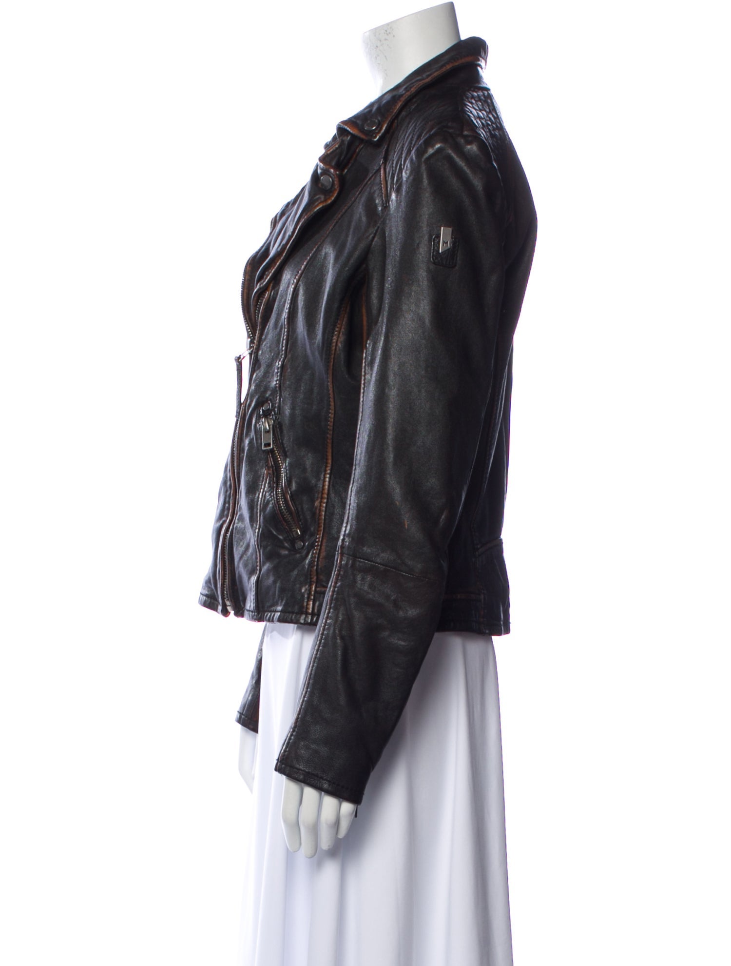 Mauritius Lamb Leather Biker Jacket