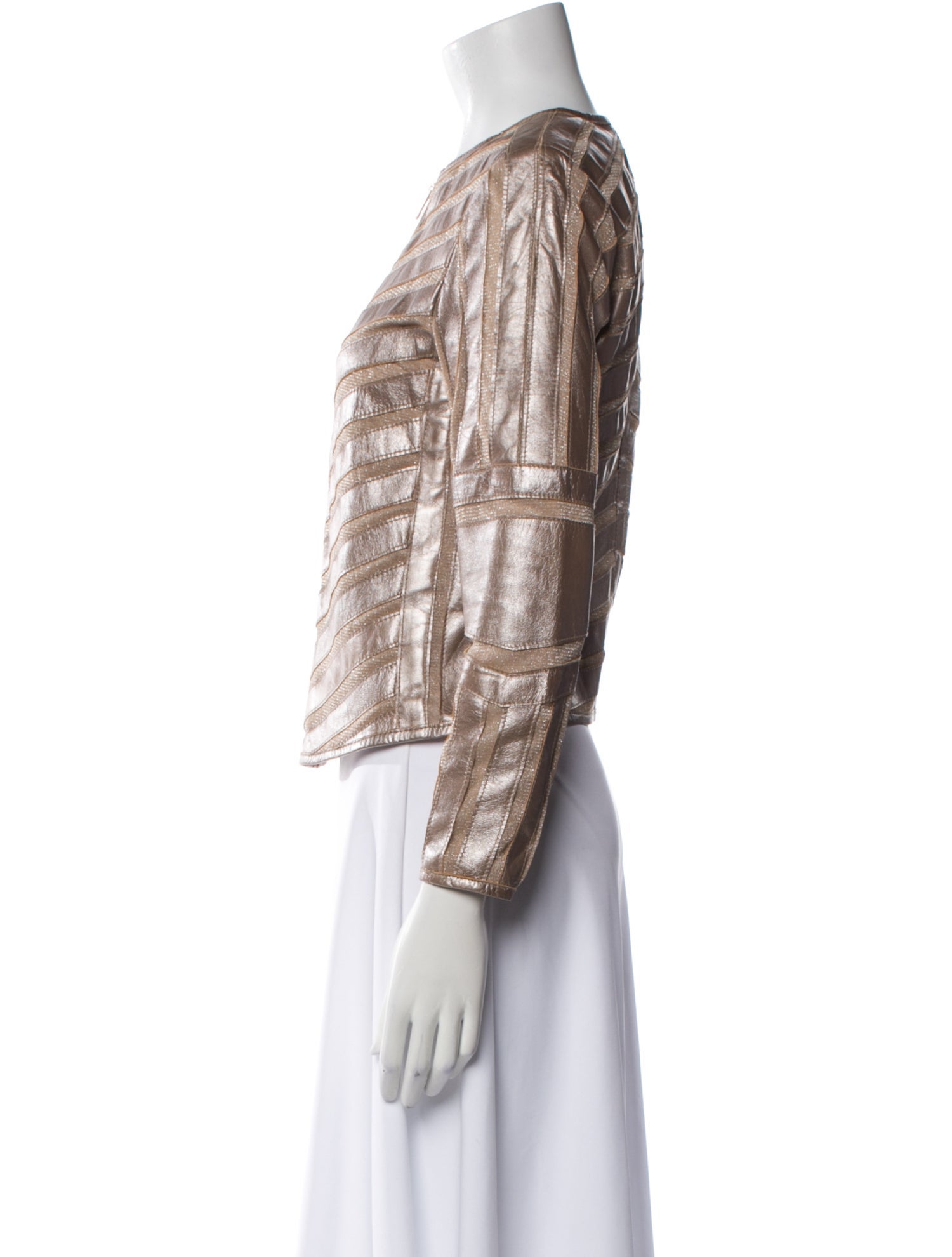 Mauritius Lamb Leather Tweed Pattern Evening Jacket