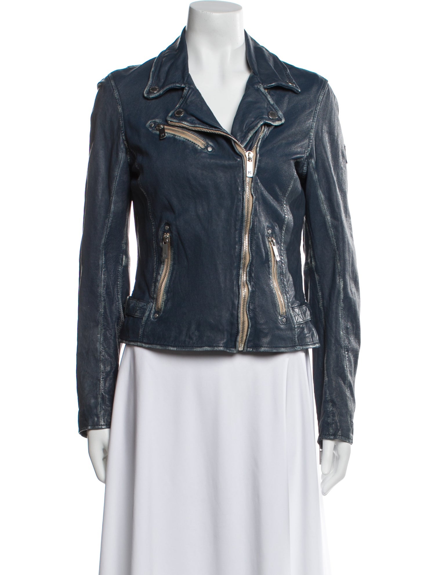 Mauritius Lamb Leather Biker Jacket