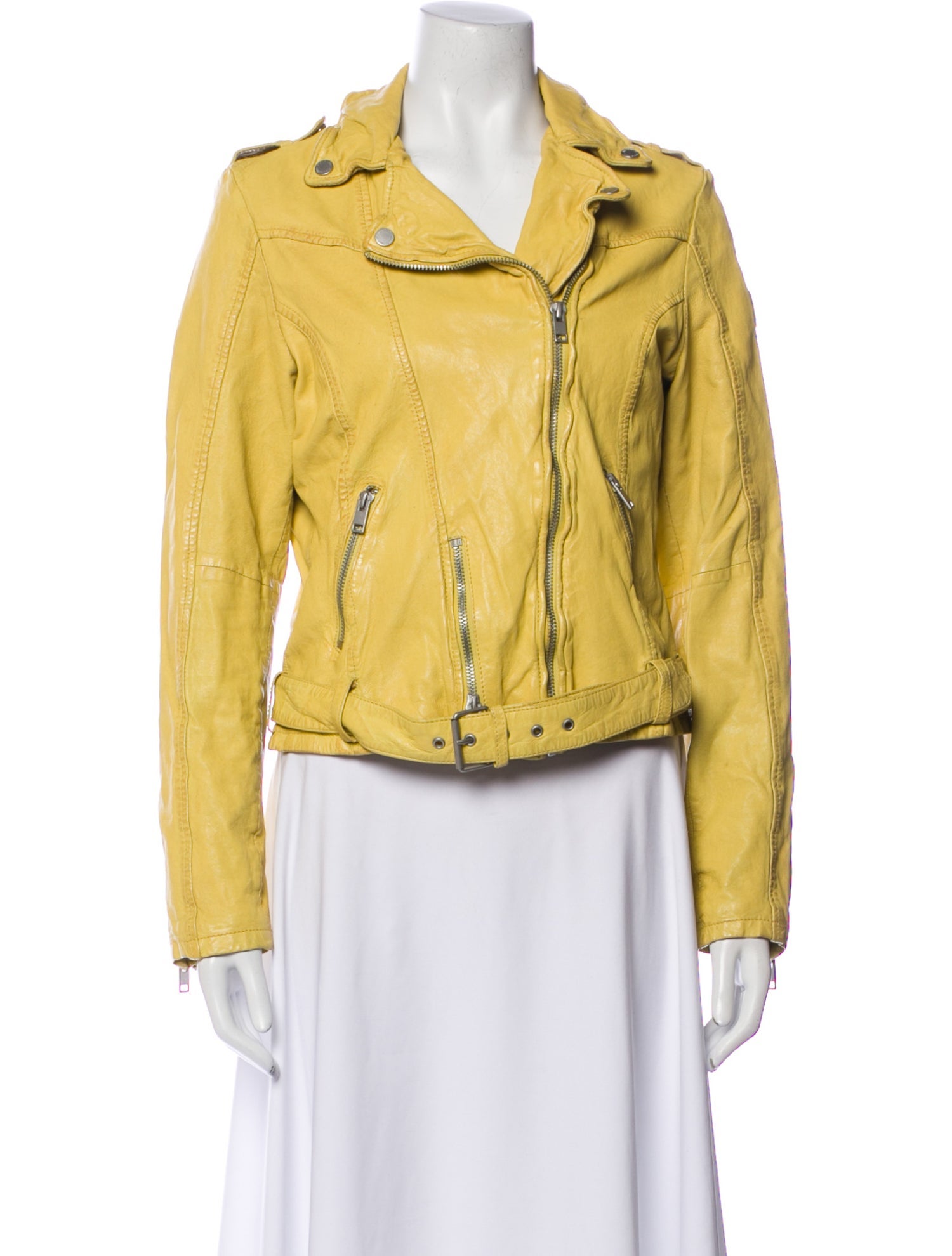 Mauritius Lamb Leather Biker Jacket