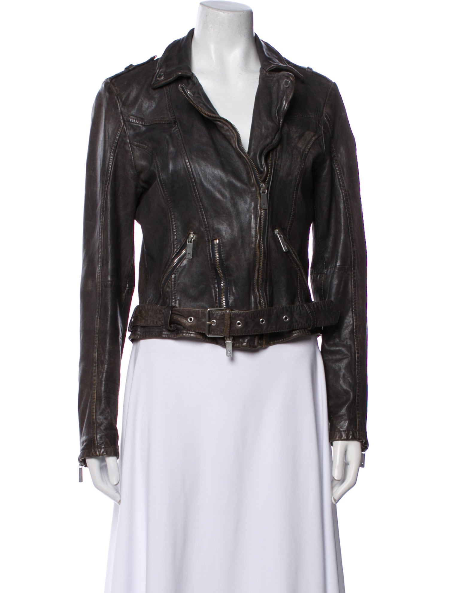 Mauritius Lamb Leather Biker Jacket