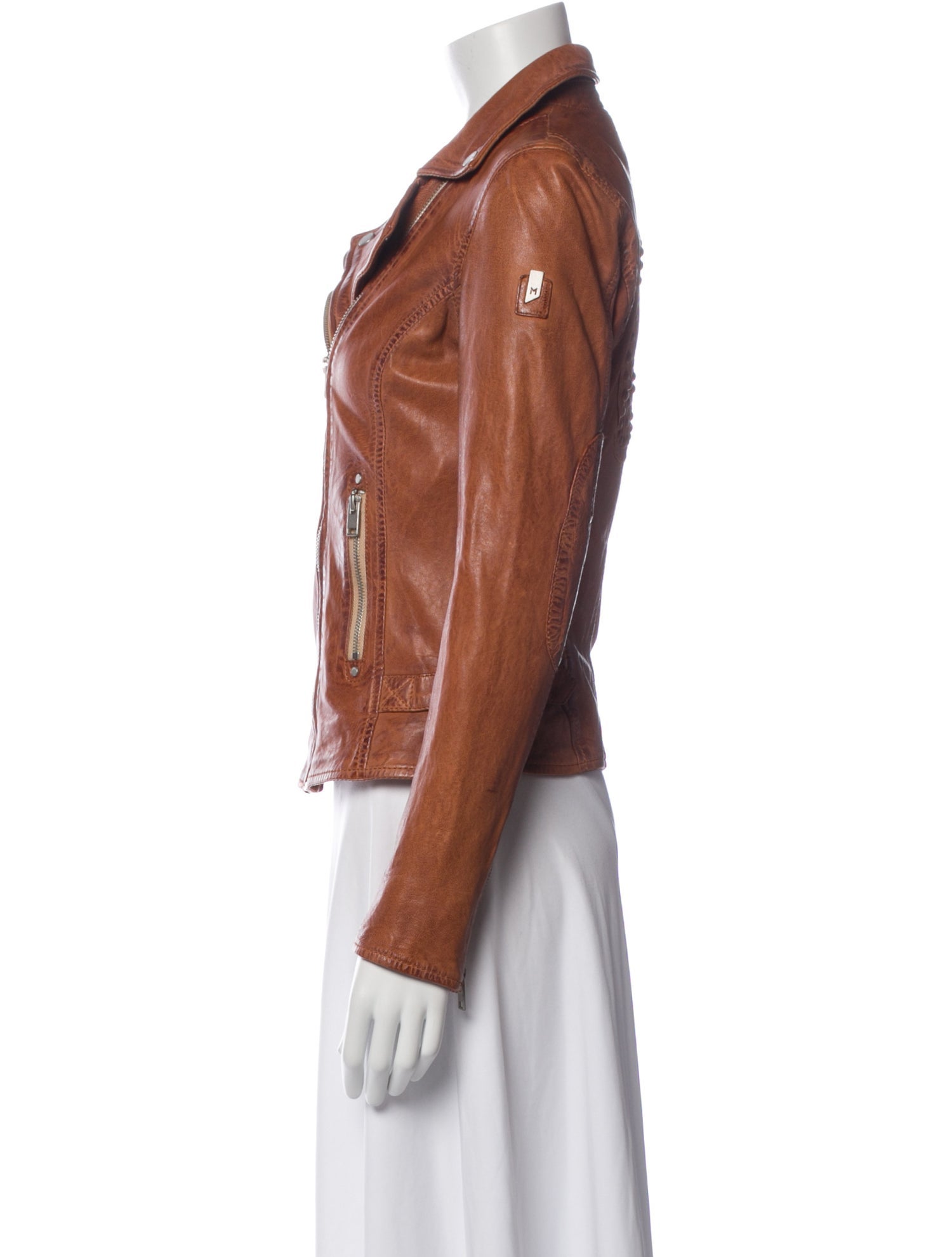 Mauritius Lamb Leather Biker Jacket