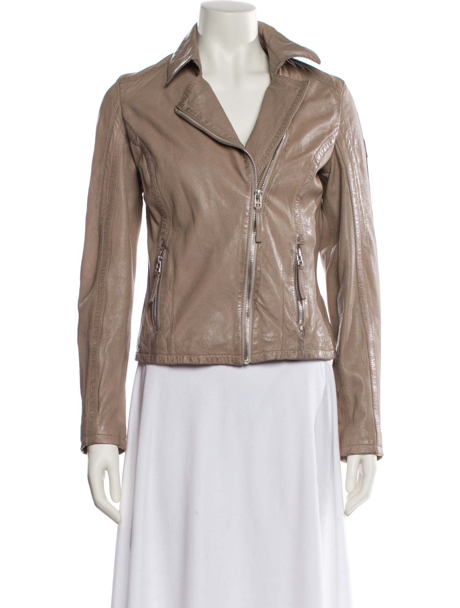 Mauritius Lamb Leather Biker Jacket
