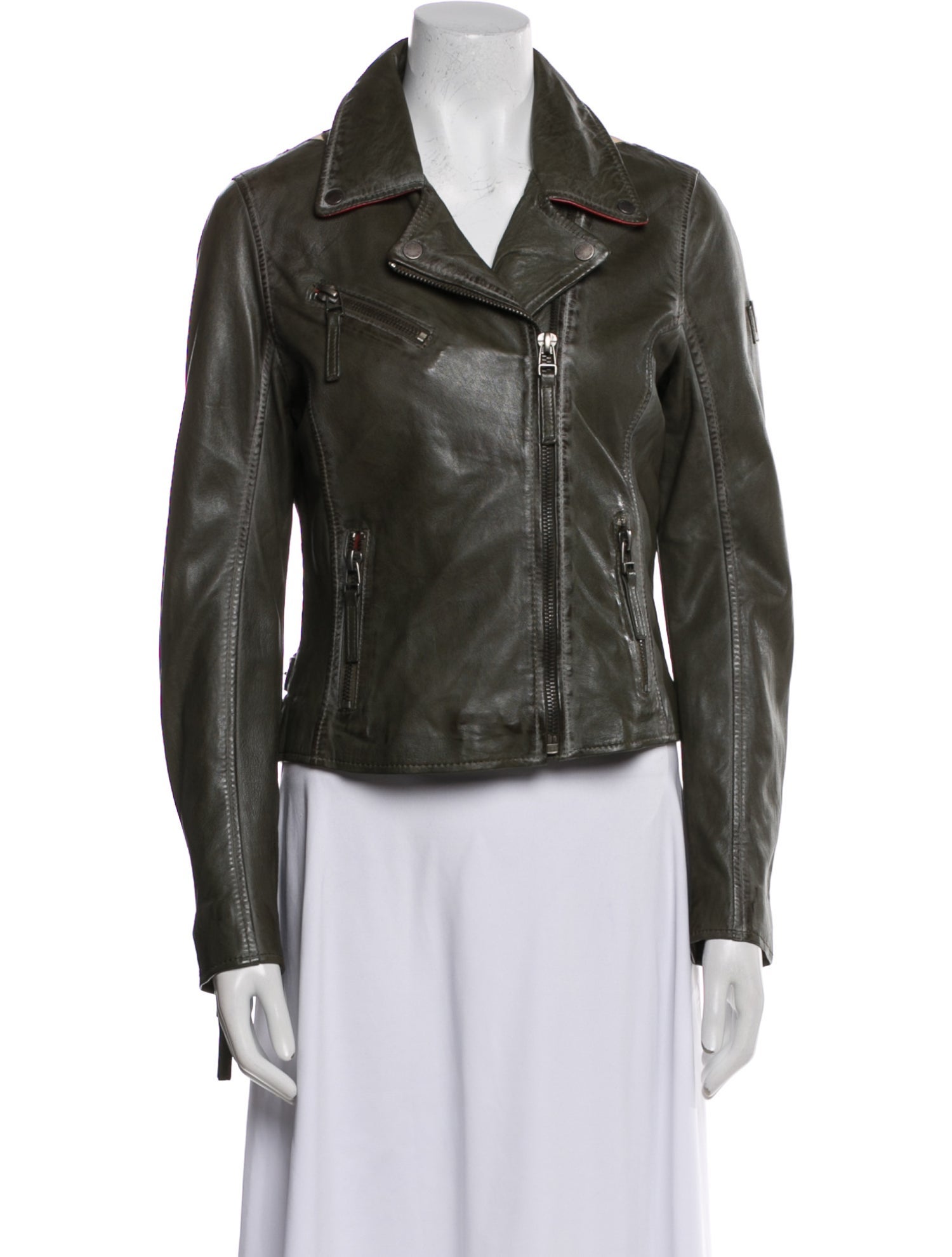 Mauritius Leather Biker Jacket w/ Tags