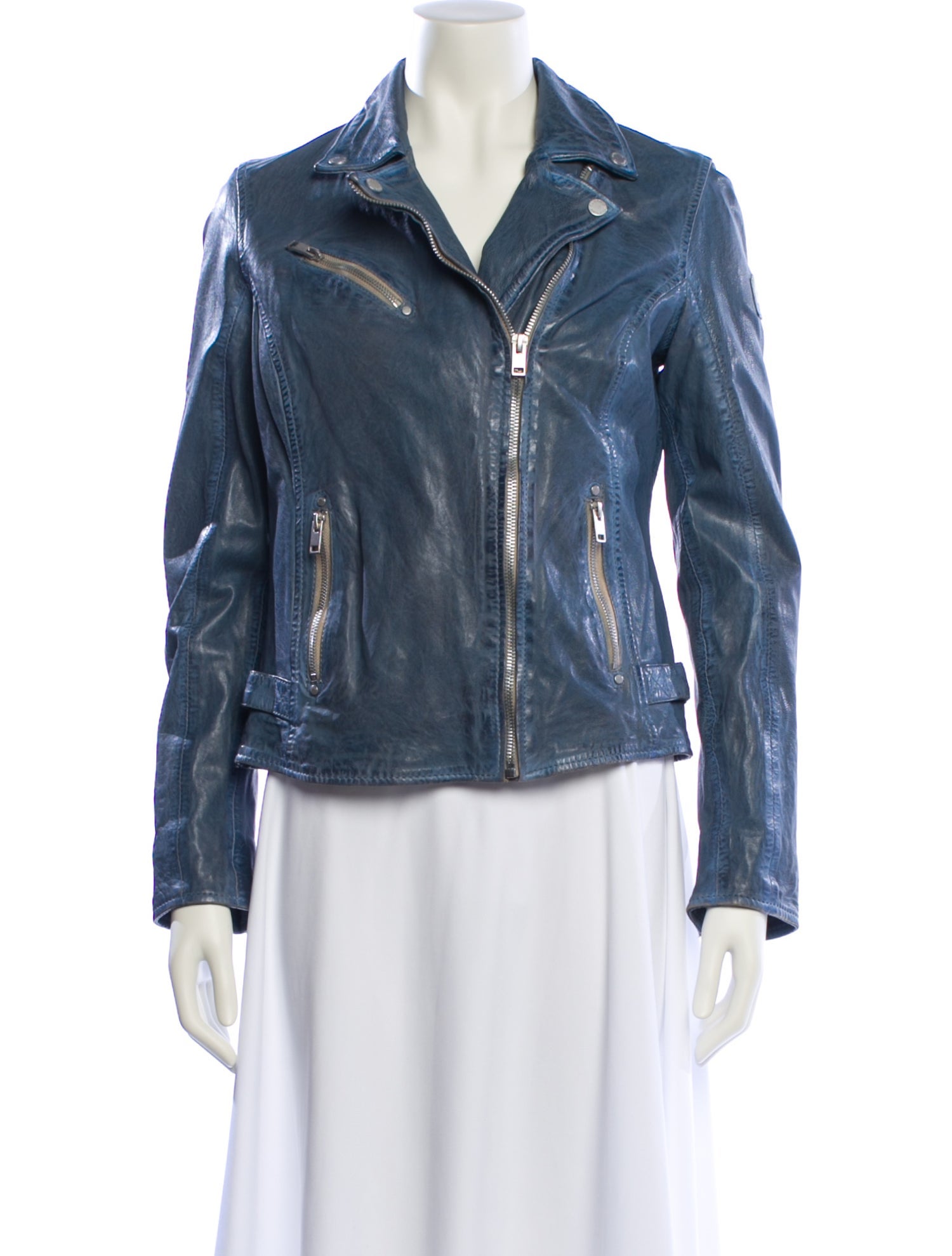 Mauritius Lamb Leather Biker Jacket