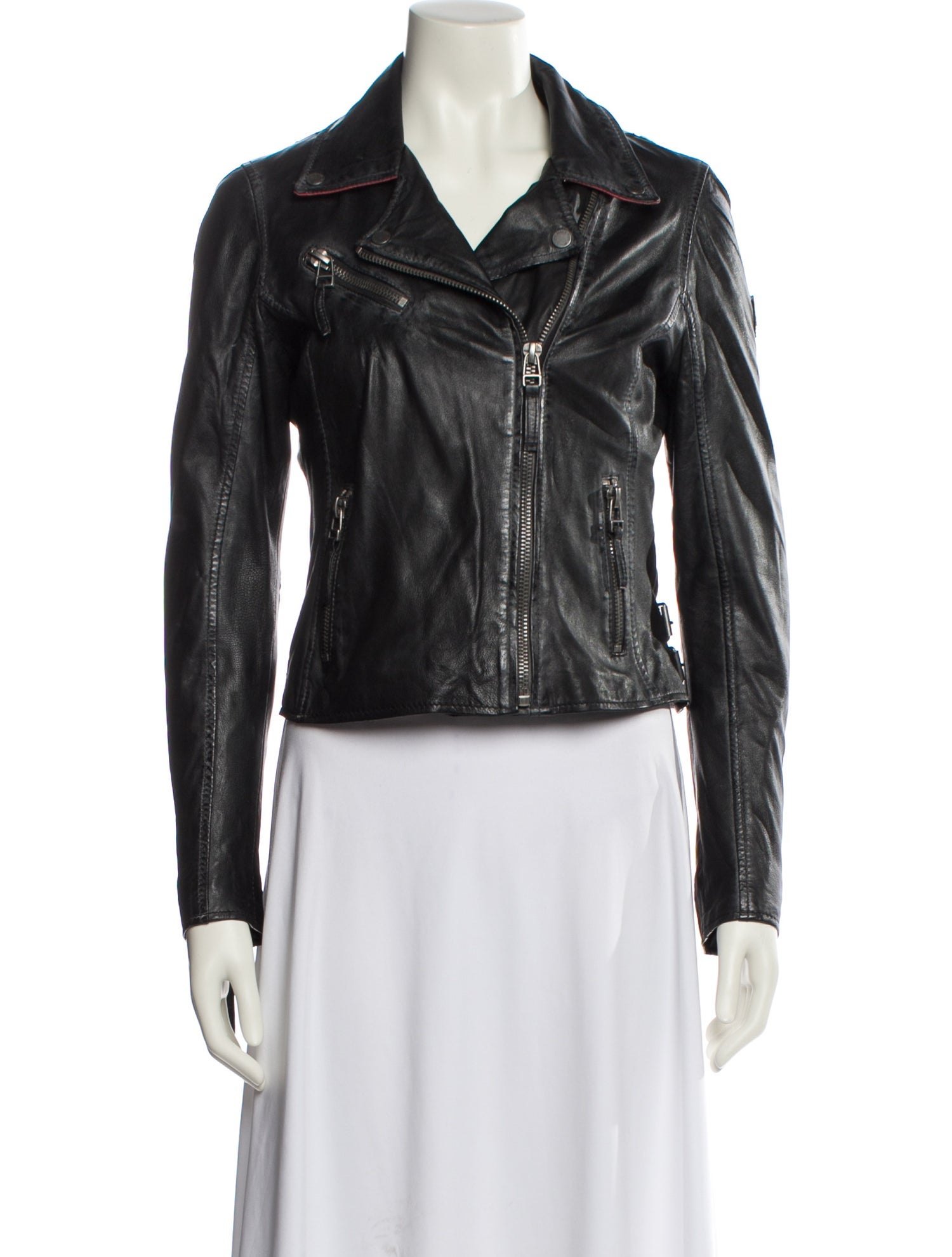 Mauritius Lamb Leather Biker Jacket