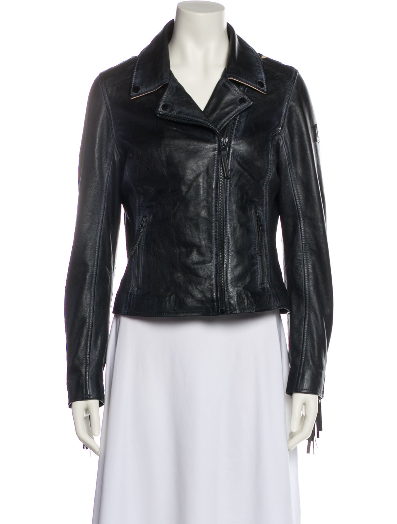 Mauritius Lamb Leather Biker Jacket