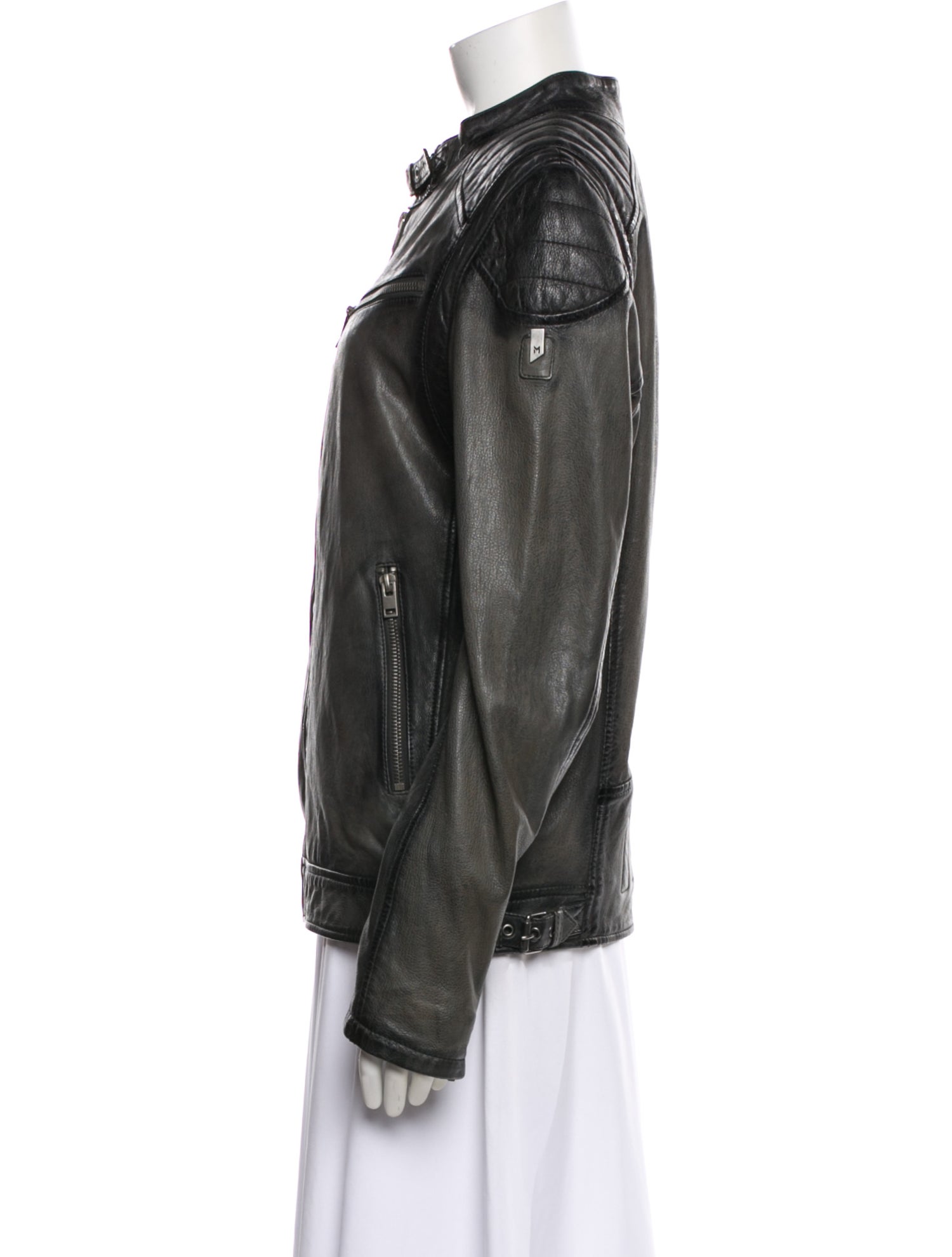 Mauritius Lamb Leather Biker Jacket