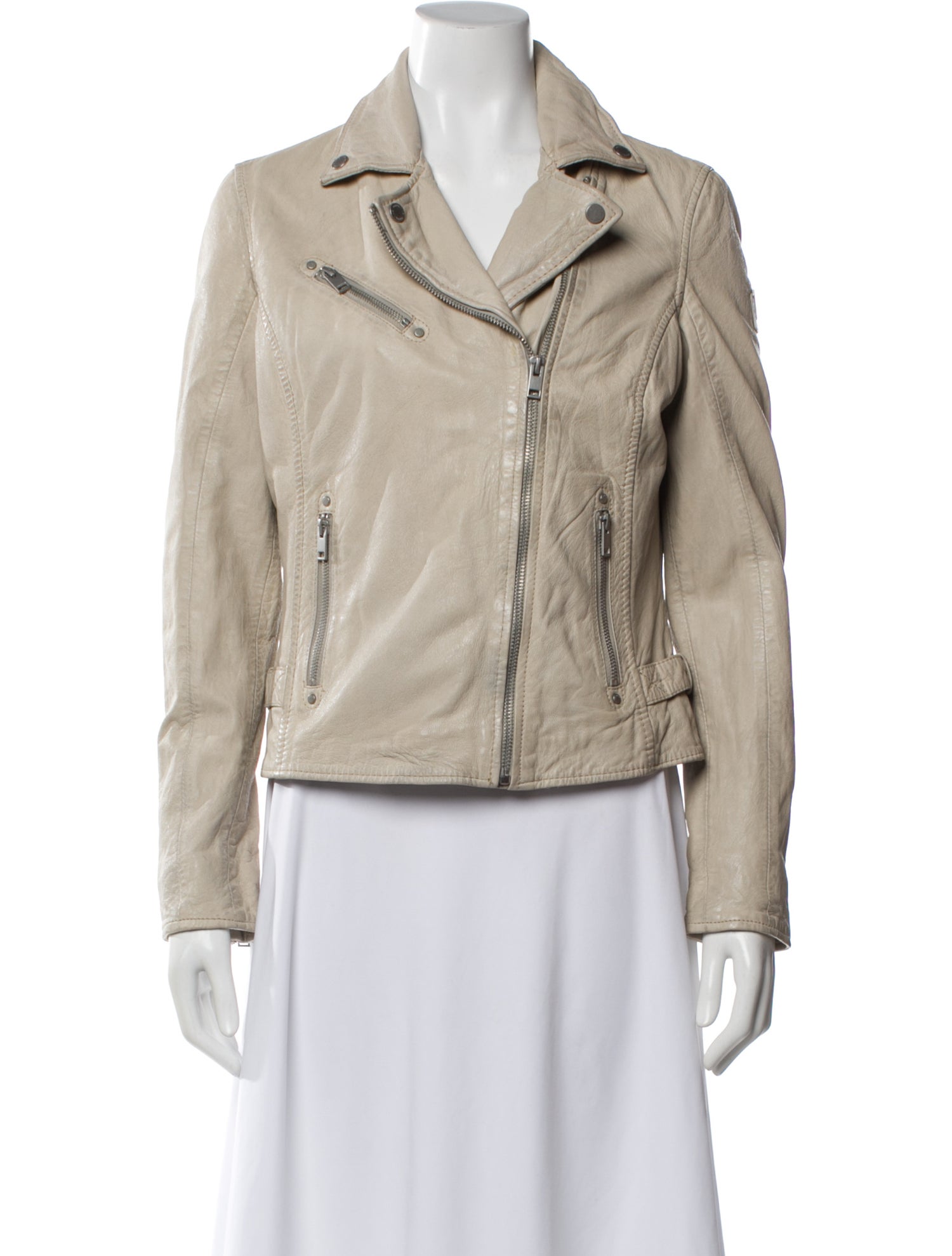 Mauritius Lamb Leather Biker Jacket