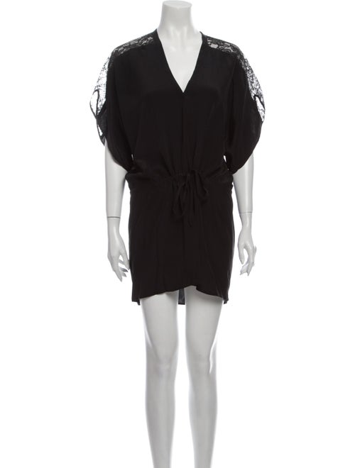 Mason Silk Mini Dress Black