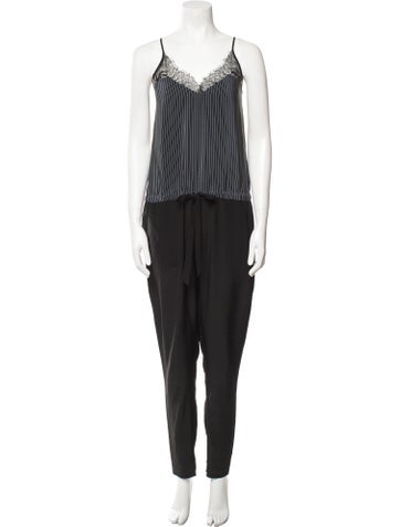 Mason Jumpsuits and Rompers Silk Striped Jumpsuit US 2 | XS