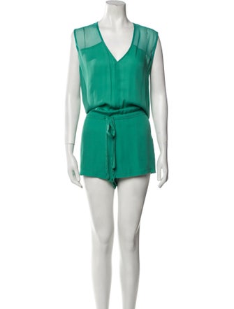 Mason Silk V-Neck Romper